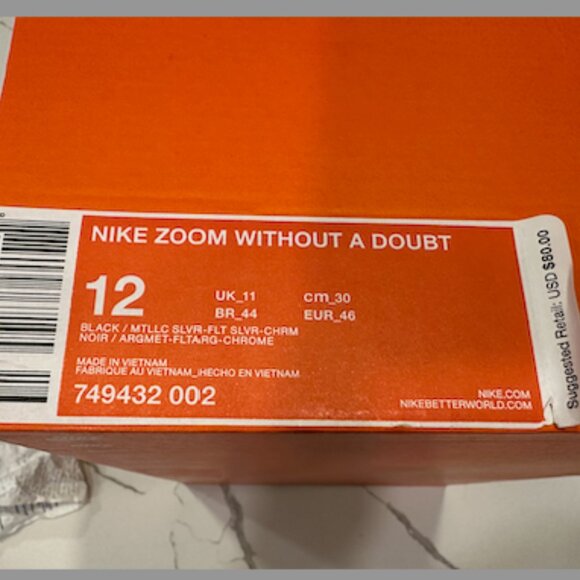 Nike Zoom Without A Doubt  Mens 12 - Picture 2 of 9